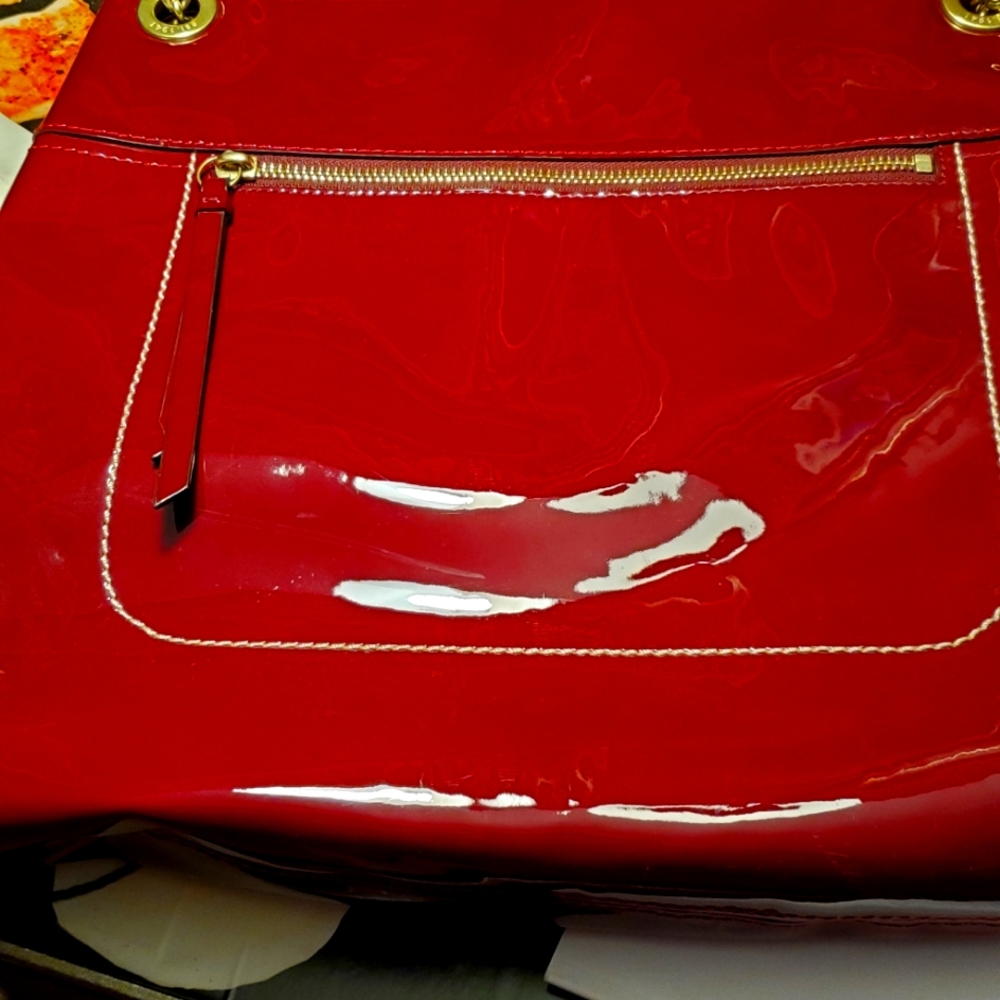 Coach Red Patton leather hobo type bag